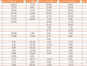 2024年基金公司营收盘点：易方达南方华夏净利润20亿以上 中邮南华“由赚转亏”