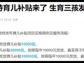 十万生育补贴，能有效吗？