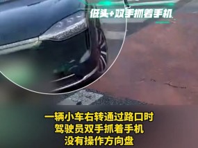 南京交警查获一男子“开启汽车辅助驾驶后双手玩手机”，予以警告