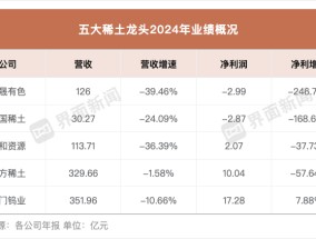 稀土战略价值愈发突显，为何龙头们还不挣钱？